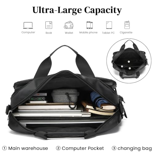 ZORBES® Laptop Bag 14'' Laptop Hand Bag Waterproof Anti-scratch Travel Briefcase Bag, Messenger Bag, Fashion Men Crossbody Shoulder Bag with Removable Shoulder Strap ZORBES® Laptop Bag 14'' Laptop Hand Bag Waterproof Anti-scratch Travel Briefcase Bag, Messenger Bag, Fashion Men Crossbody Shoulder Bag with Removable Shoulder Strap